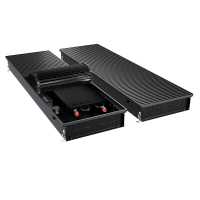 Конвектор внутрипольный Royal Thermo ATRIUM TURBO-110/400/2400-DG-U-BL