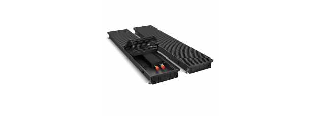Конвектор внутрипольный Royal Thermo ATRIUM-75/250/2400-DG-U-BL