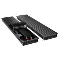 Конвектор внутрипольный Royal Thermo ATRIUM TURBO-80/300/2500-DG-U-BL
