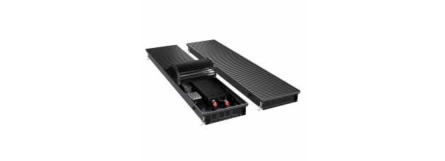Конвектор внутрипольный Royal Thermo ATRIUM TURBO-80/300/2500-DG-U-BL