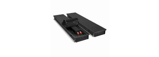 Конвектор внутрипольный Royal Thermo ATRIUM-90/250/2600-DG-U-BL