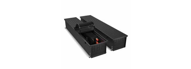 Конвектор внутрипольный Royal Thermo ATRIUM-190/250/1800-DG-U-BL