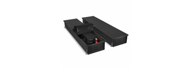 Конвектор внутрипольный Royal Thermo ATRIUM-150/300/2100-DG-U-BL