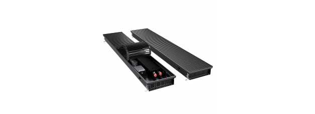 Конвектор внутрипольный Royal Thermo ATRIUM TURBO-80/250/2600-DG-U-BL