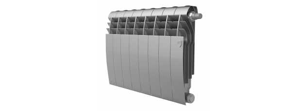 Радиатор Royal Thermo BiLiner 350 /Silver Satin VR - 8 секц.