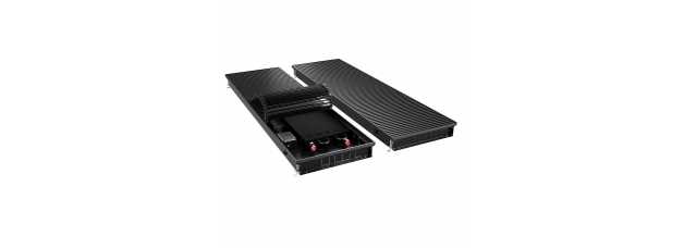 Конвектор внутрипольный Royal Thermo ATRIUM TURBO-80/400/1400-DG-U-BL