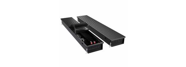 Конвектор внутрипольный Royal Thermo ATRIUM TURBO-110/250/2800-DG-U-BL
