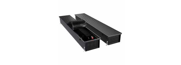 Конвектор внутрипольный Royal Thermo ATRIUM TURBO-150/250/2600-DG-U-BL