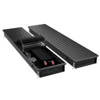 Конвектор внутрипольный Royal Thermo ATRIUM TURBO-90/300/2900-DG-U-BL