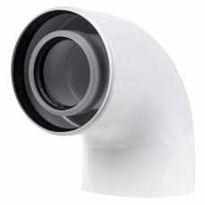 Отвод коаксиальный Royal Thermo 60/100, 90 гр. M/F для конденсационных котлов