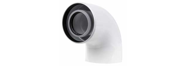Отвод коаксиальный Royal Thermo 60/100, 90 гр. M/F для конденсационных котлов
