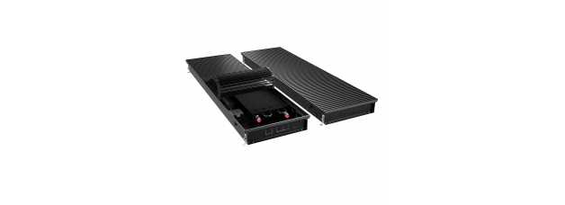 Конвектор внутрипольный Royal Thermo ATRIUM TURBO-90/400/1100-DG-U-BL