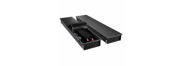 Конвектор внутрипольный Royal Thermo ATRIUM TURBO-110/300/1800-DG-U-BL