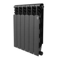 Радиатор биметаллический Royal Thermo Revolution B 500 Чёрный – 6 секц. Радиатор биметаллический Royal Thermo Revolution B 500 Чёрный – 6 секц.