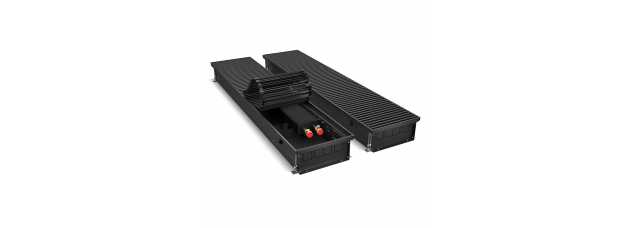 Конвектор внутрипольный Royal Thermo ATRIUM-110/250/2100-DG-U-BL