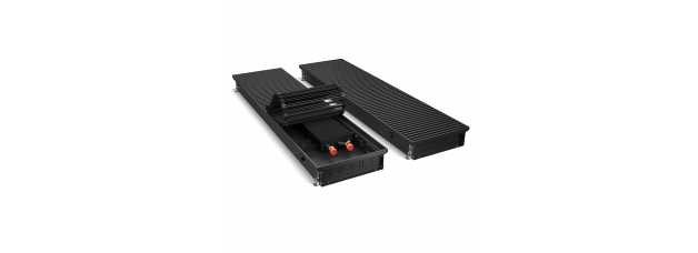Конвектор внутрипольный Royal Thermo ATRIUM-90/300/2700-DG-U-BL