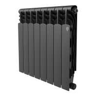 Радиатор биметаллический Royal Thermo Revolution B 500 Чёрный – 8 секц. Радиатор биметаллический Royal Thermo Revolution B 500 Чёрный – 8 секц.