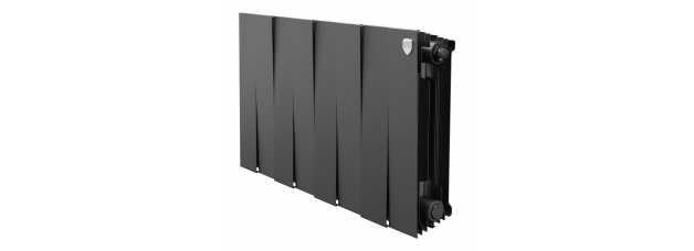Радиатор биметаллический Royal Thermo PianoForte 300 Чёрный - 8 секц.