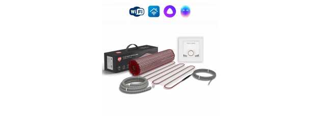 Мат нагревательный Royal Thermo Flat Mat RTFM 2-150-3 с терморегулятором RTI-16